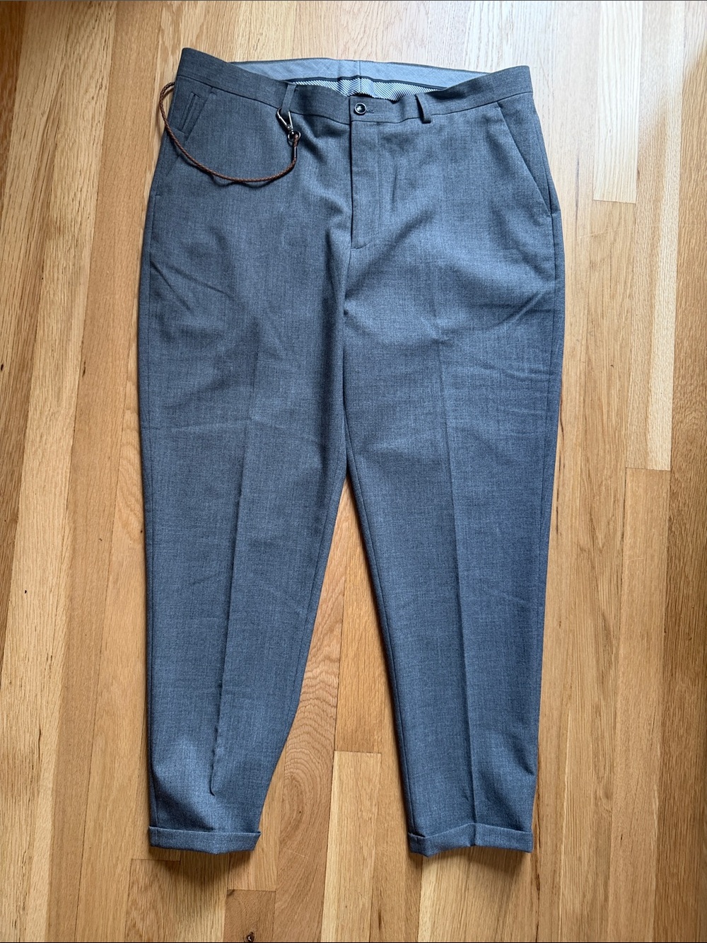 Zara Men's Light Gray Dress Trousers